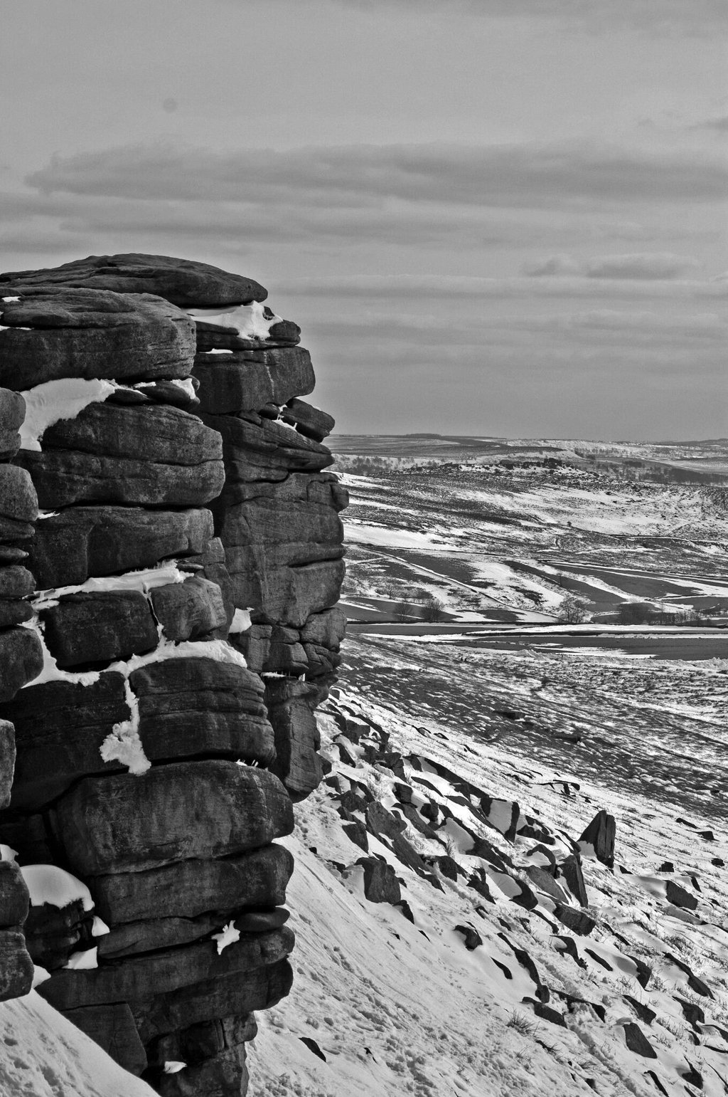 Stanage Edge in the Snow#2